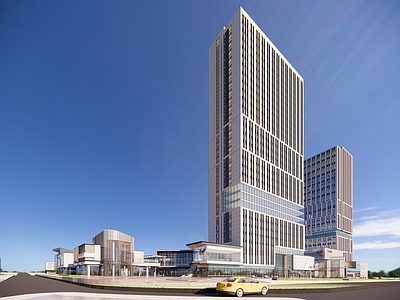 现代其他商业建筑 万科商业综合体 商业街 高层办公楼 高层酒店