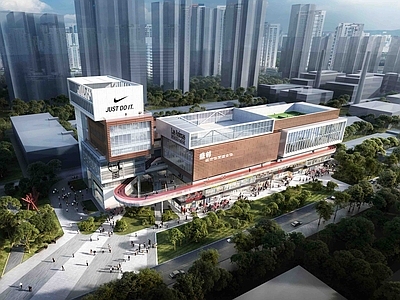 现代体育建筑 体育综合体 商业中心 商业街 体育中心