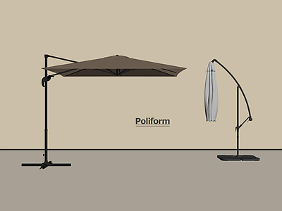 现代遮阳伞 现代户外遮阳伞