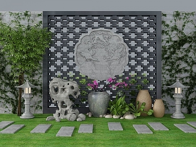 现代园艺小品