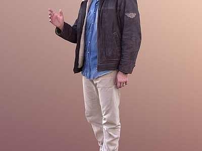 现代冬季男人