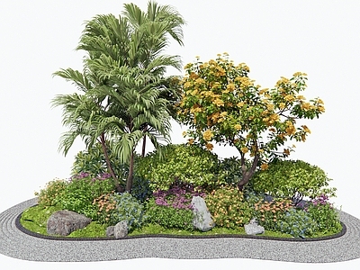 灌木 植物堆 花境 花草组合 植物组合 花圃花草