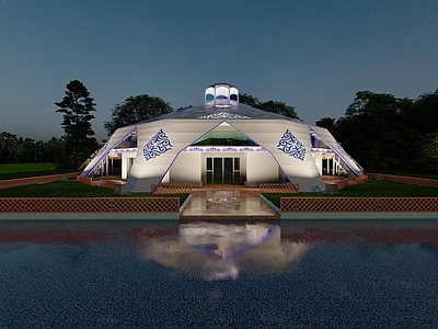 现代游客中心 蒙古包游客中心