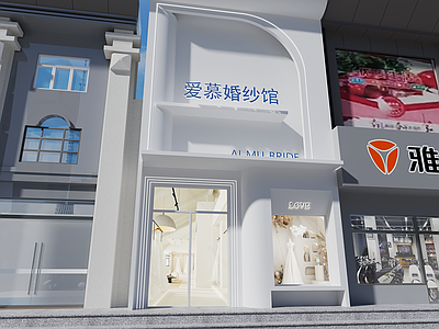 现代婚纱摄影 现代简约门头