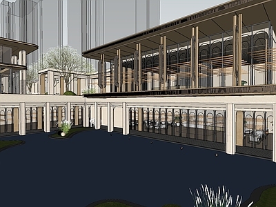现代多层住宅 龙湖示范区建筑
