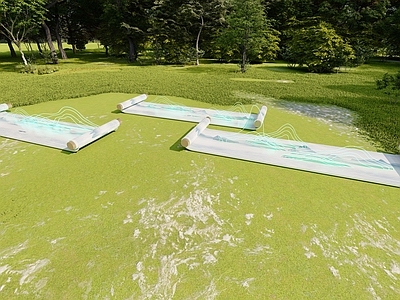 新中式雕塑小品 书卷山河