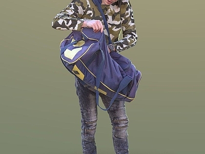 现代休闲人物