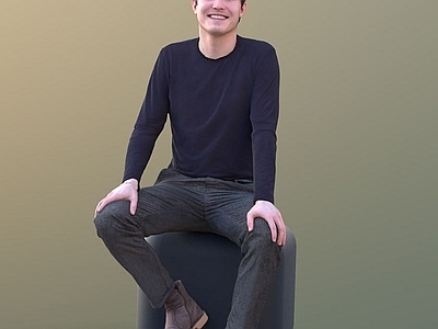现代休闲人物