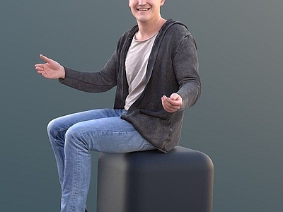 现代休闲人物