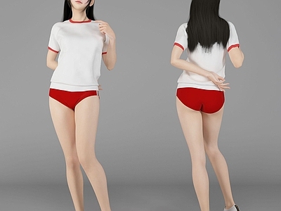 现代风格美女人物
