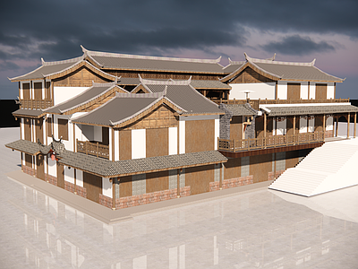 中式古建筑 古建筑 中式建筑
