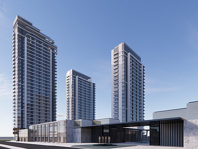 现代小区建筑 大型小区规划