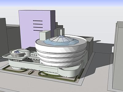 现代展览馆建筑 赖特 古根海姆博
