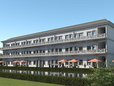 欧式古典欧式宿舍楼