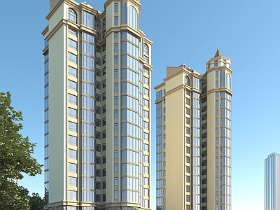 欧式古典欧式高层住宅