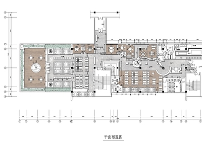 现代西餐厅 2000㎡ 西餐 花园餐厅 音乐餐厅 施工图