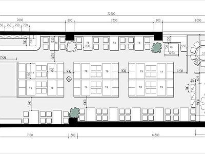 现代中餐厅 200㎡ 特色餐馆 施工图