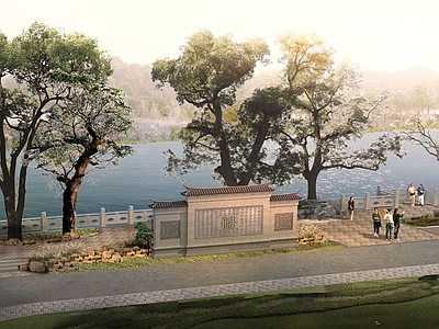 中式景墙图库 文化景墙 福文化 中式景墙 施工图