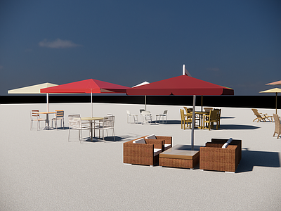 现代遮阳伞 遮阳伞 户外家具