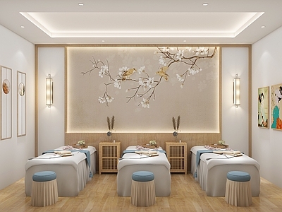新中式美容院 采耳店 按摩
