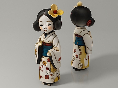 女人 日本 人偶 女人 摆件手办 文物展览 物品装饰美陈 游戏道具
