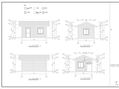 木结构 木结构建筑 木屋 小木屋 民宿木屋 施工图
