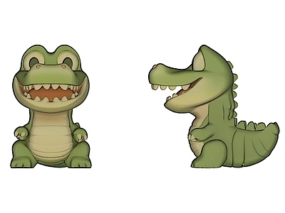 玩具 玩具鳄鱼 公仔 手办 卡通雕塑 现代玩具鳄鱼公仔