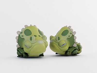 玩具 现代玩具小恐龙 潮玩手办 玩具雕塑 玩具手办 卡通雕塑