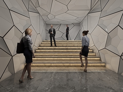 现代楼梯间 现代楼梯间