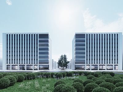 现代其他工业建筑 工业上楼产业园 现代科技产业园 现代产业园 现代多层办公楼 现代高层办公楼