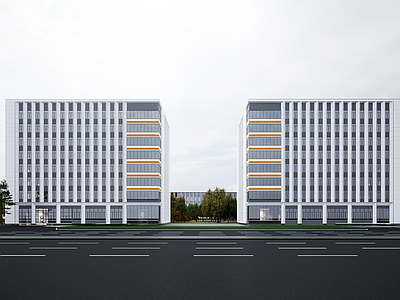现代其他工业建筑 工业上楼产业园 现代科技产业园 现代工业厂房 现代高层办公楼 多层办公