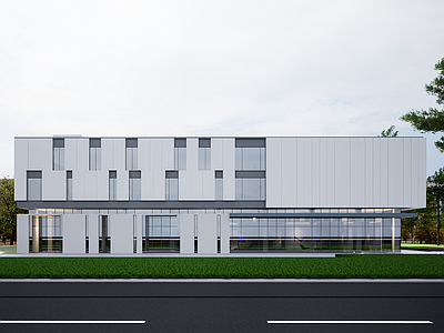 现代其他工业建筑 现代工业厂房 厂房建筑 现代简约厂房 现代多层办公楼 现代科技产业园