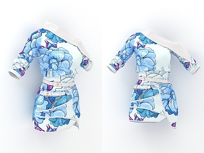 衣服 印花连衣裙 裙子 女性服装 女装 衣服
