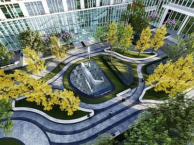 现代简约办公景观 现代办公景观