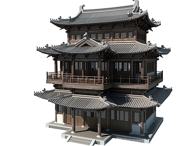 新中式古建 古建 阁楼