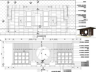 新中式廊架 钢结构廊架 玻璃廊架 风雨廊架会客厅 施工图