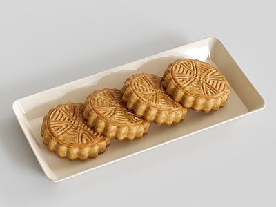 现代中式甜品面包店 月饼 烘焙食品 面包蛋糕桃酥 中式糕点