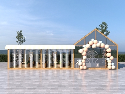 现代其他景观小建筑 温室阳光房