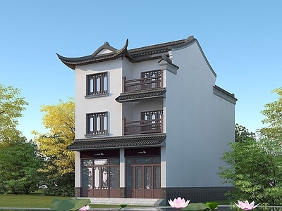 中式连排别墅
