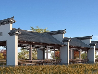 现代古建长廊