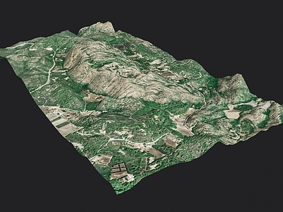 现代山 山体地形景观