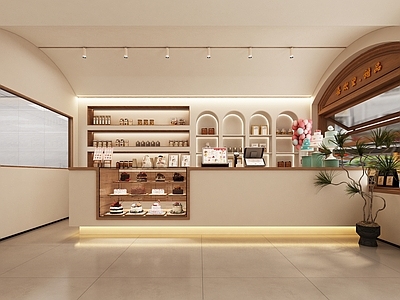 奶油简约甜品面包店 蛋糕店 面包店 甜品店