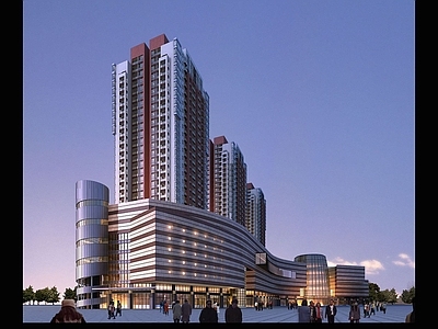 现代城市商业街