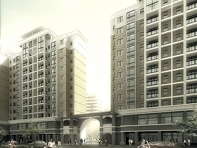 现代城市户外建筑