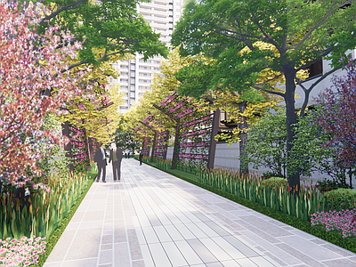 新中式小区建筑 新中式多层住宅小