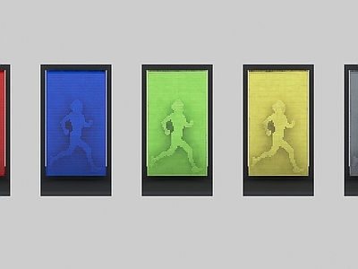 现代娱乐器材 像素墙