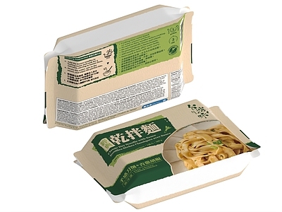 酒水食物 干拌面 面条 快餐 食品包装 预制食品 预制菜 食物