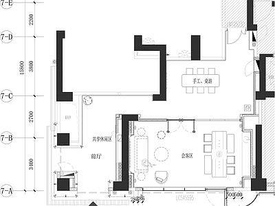 现代其他工装空间 城市会客厅 施工图