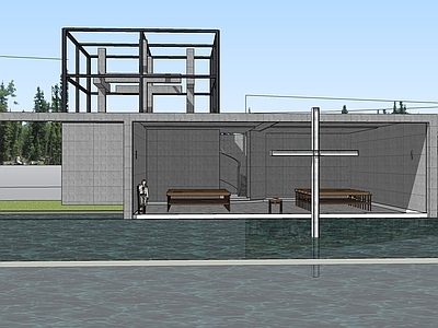 现代教堂建筑 水之教堂