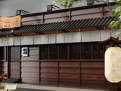现代门头 日式日料店 日式料理 居酒屋 日式门头 烧鸟门头